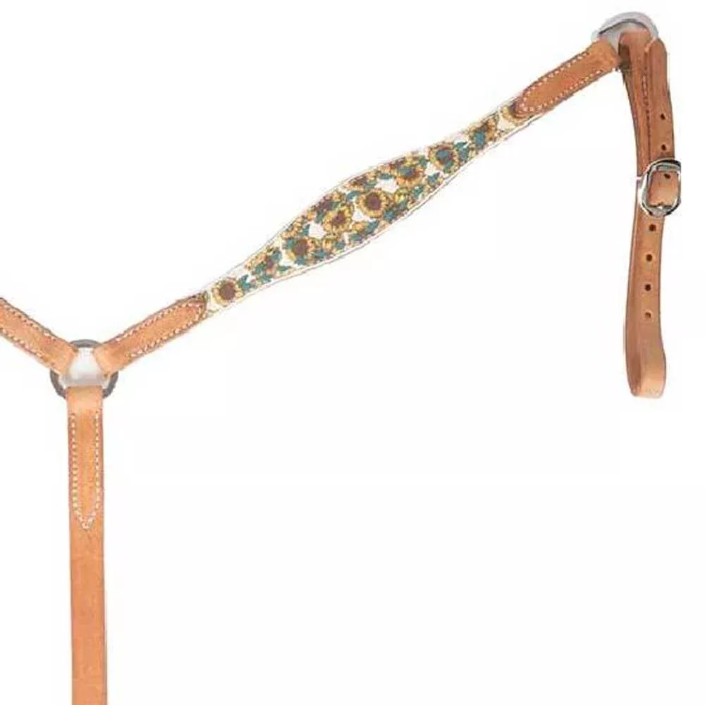 Teskey's 2" Sunflower Breast Collar w/Buckstitch