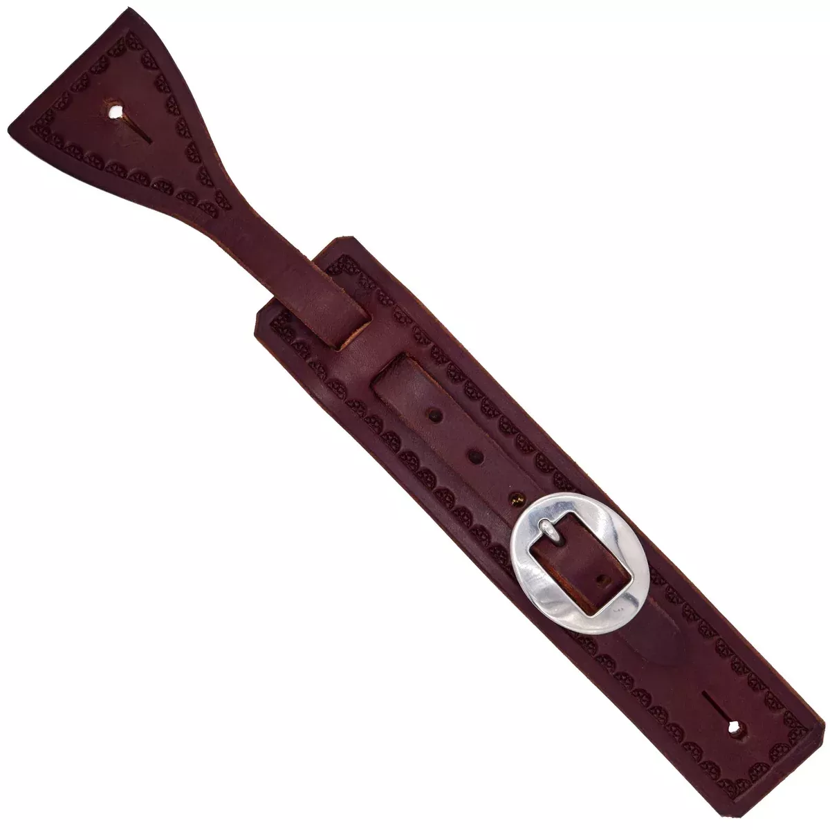 Teskey's Chocolate Leather Square Spur Straps