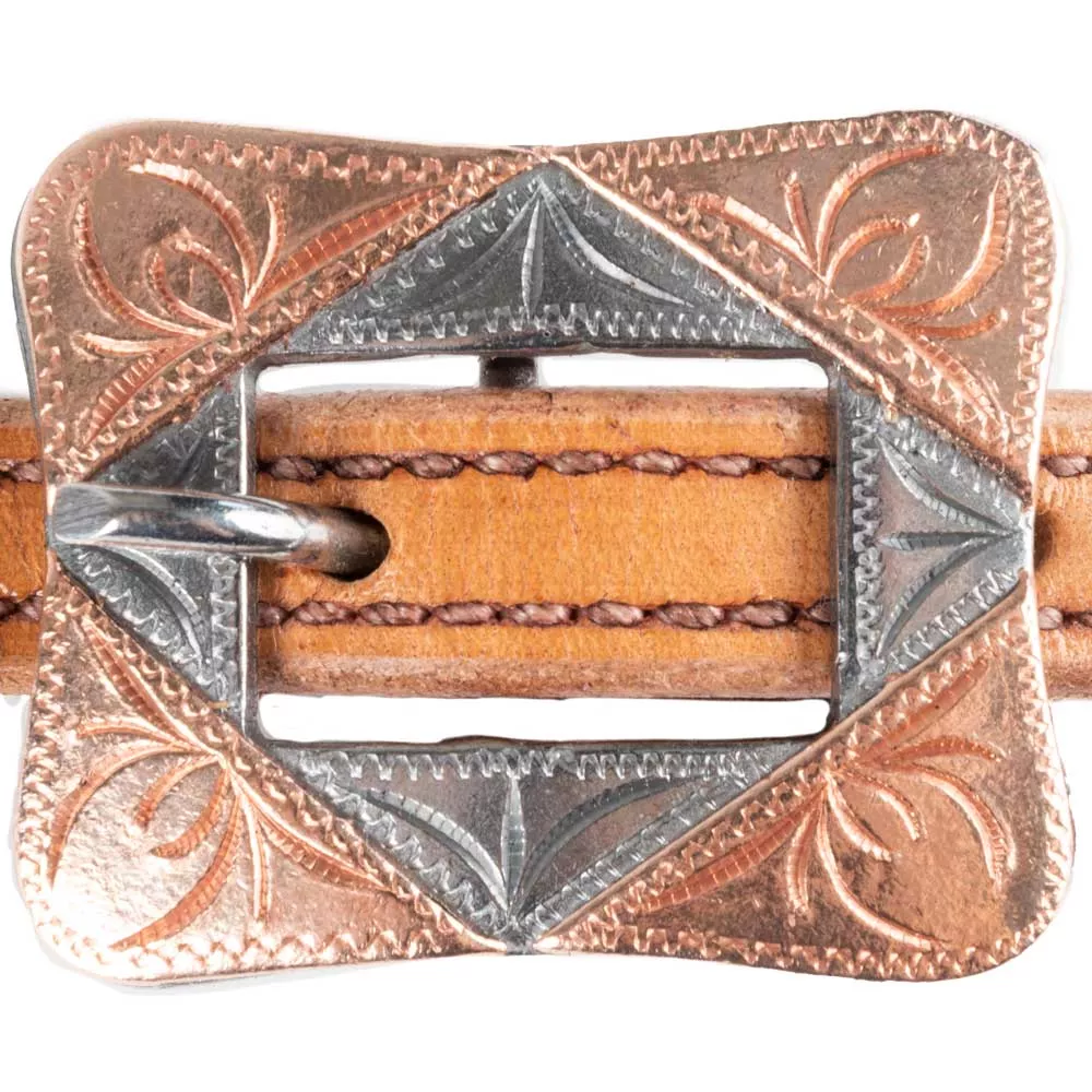 Teskey's Premium Rectangle Buckle w/Copper Accents