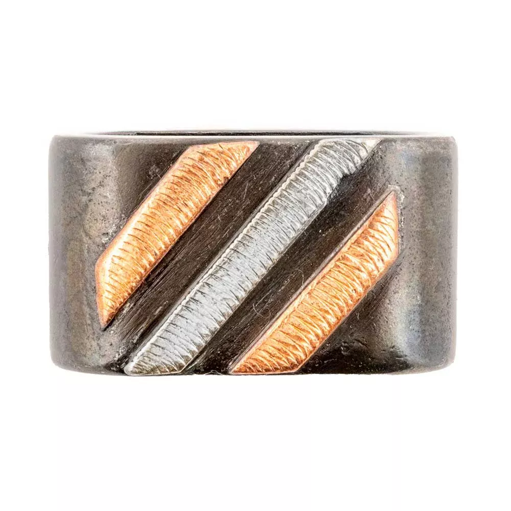 Teskey's Silver and Copper Stripe Horn Knot