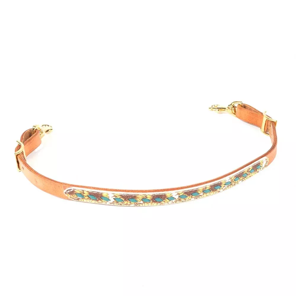 Teskey's Sunflower Wither Strap w/Buckstitch