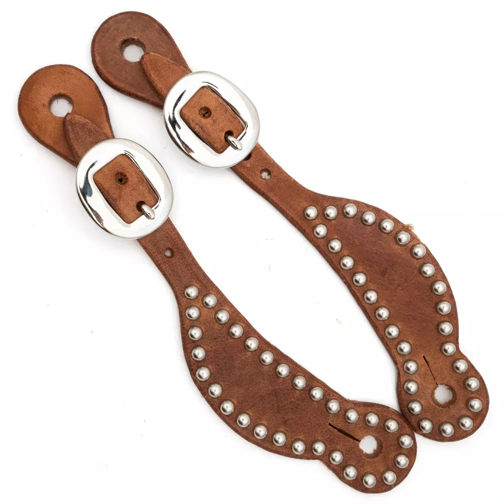 Teskey's Youth Spur Straps w/Dots