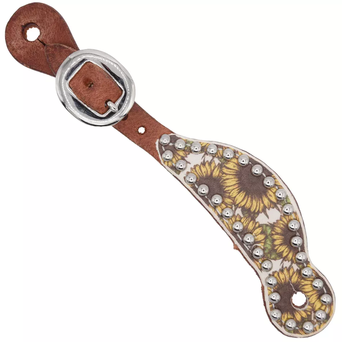 Teskey's Youth Sunflower Spur Straps w/Dots