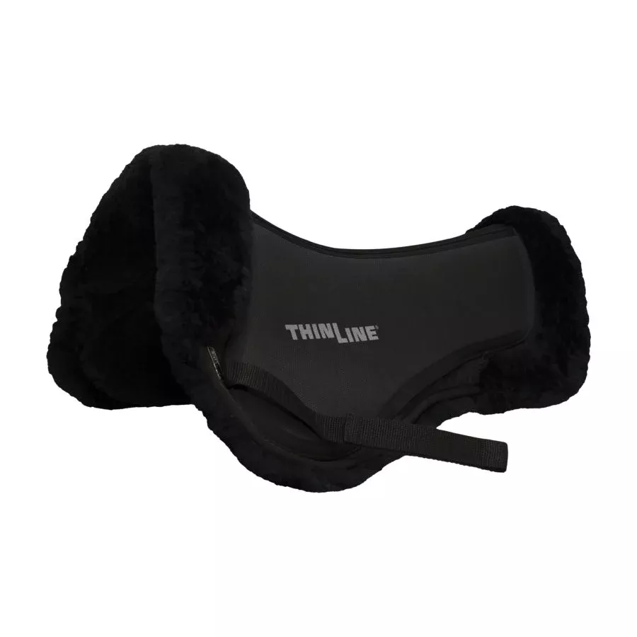 Thinline Trifecta Full Sheepskin Half Pad with Rolls
