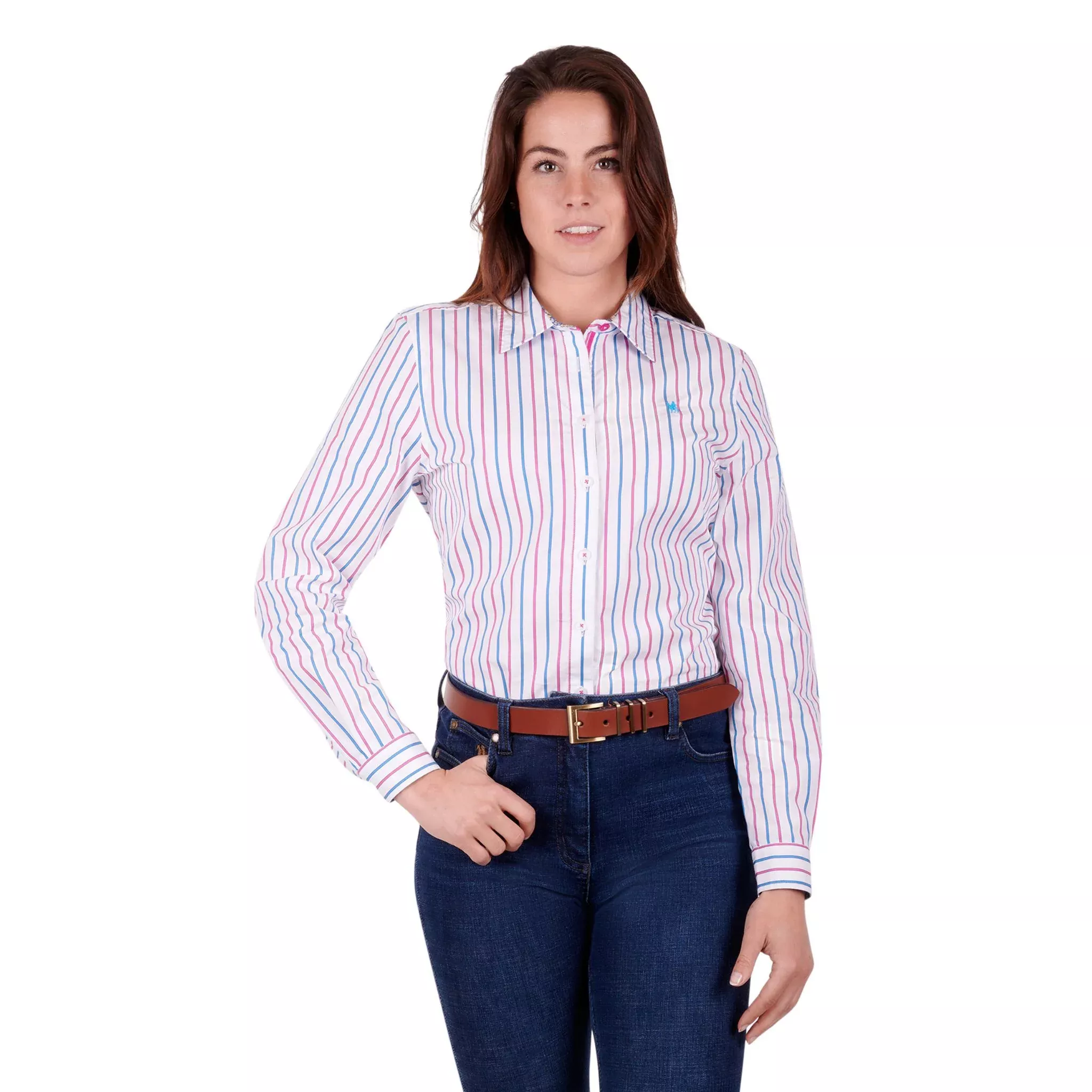 Thomas Cook Womens Perry Stripe Long Sleeve Shirt