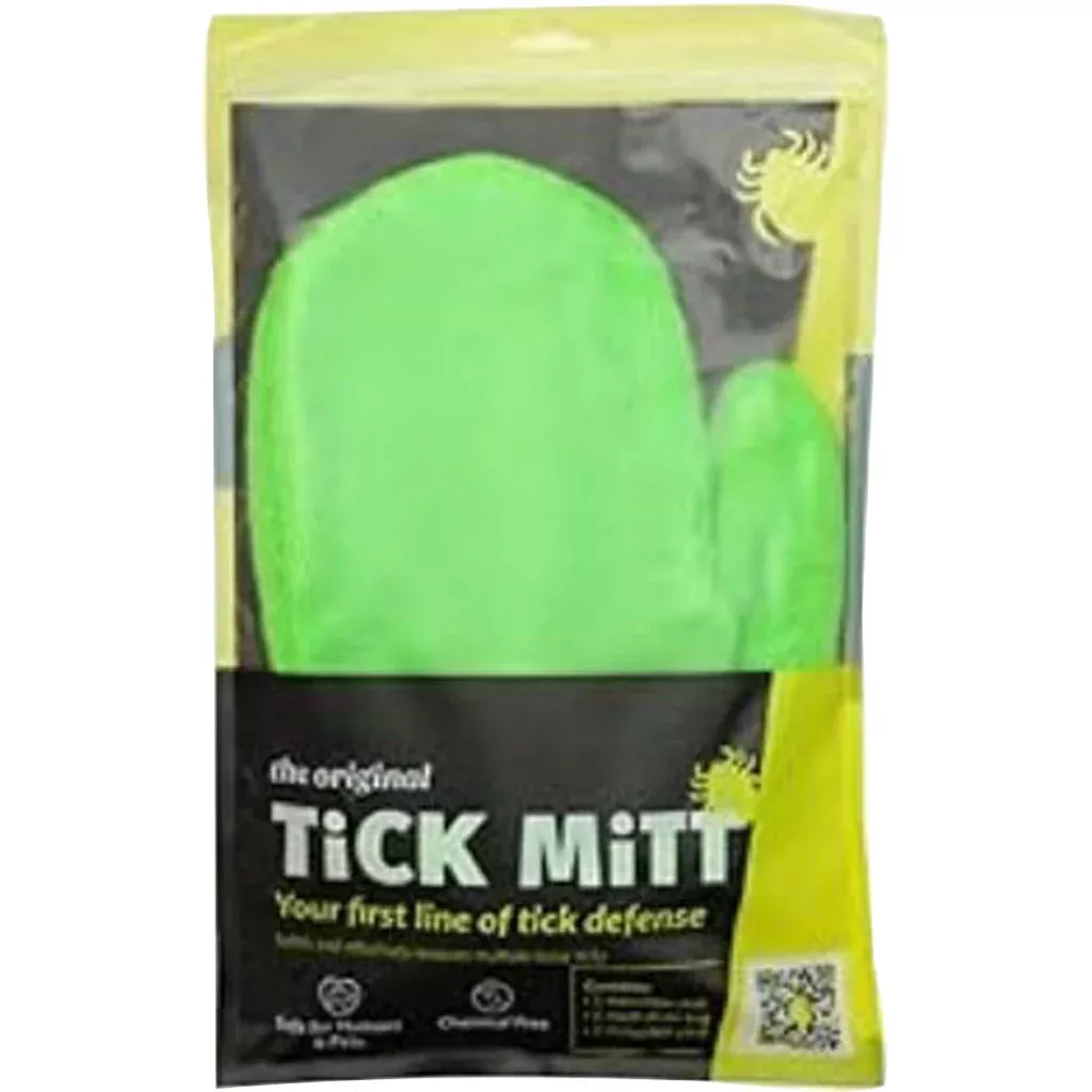 Tick Mitt Tick Removal Glove Green One Size