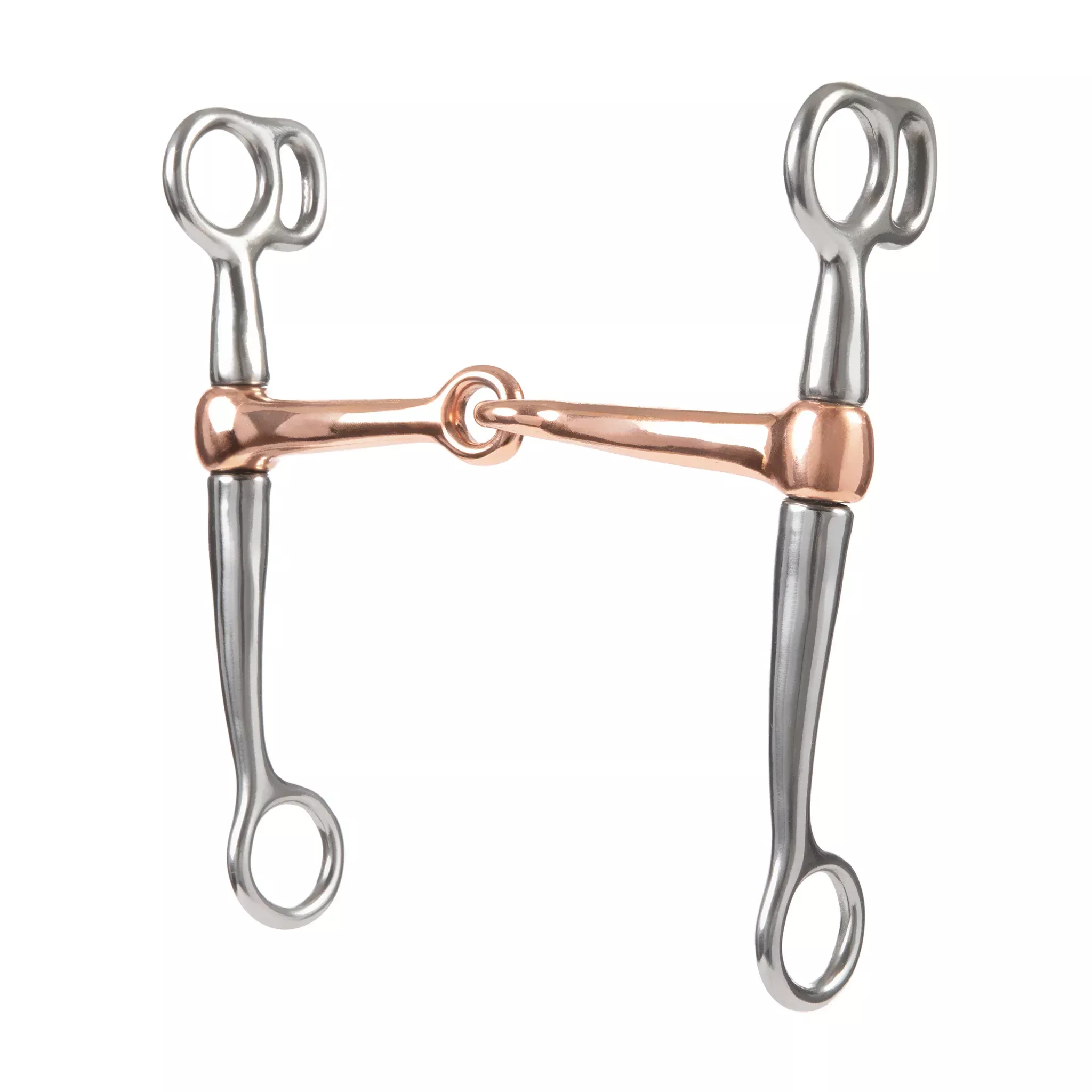 Tom Thumb Bit with 5" Copper Plated Mouth, Chrome Plated
