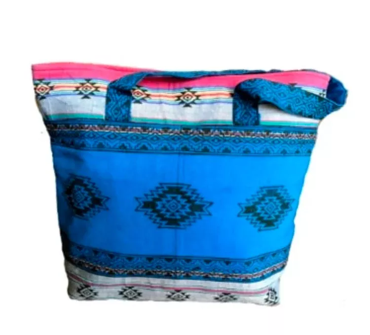 Tote Bag with Blockprint Designs