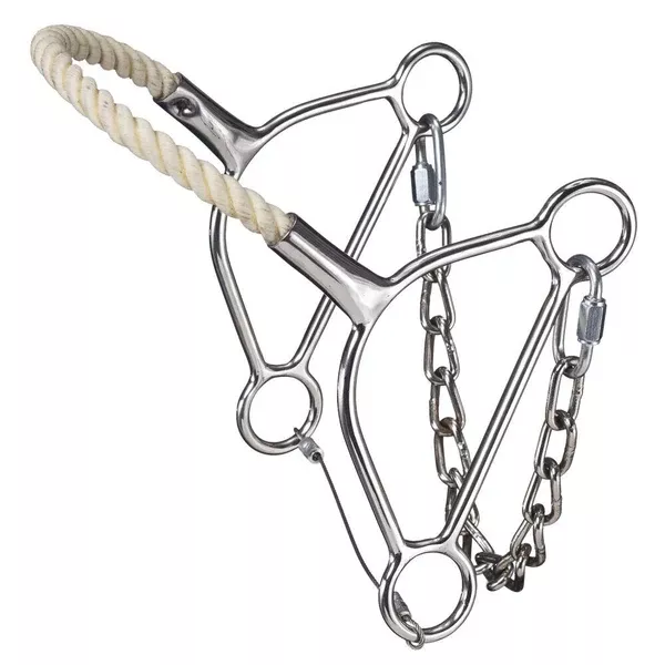 Tough 1 Beetle Stainless Steel Horse Hackamore Bit