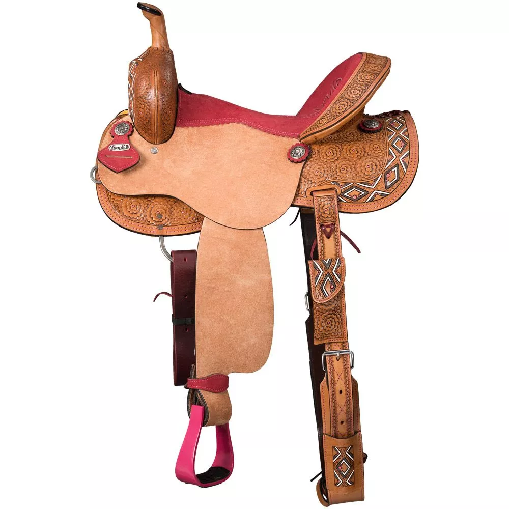 Tough1 Dahlias & Diamonds Barrel Saddle