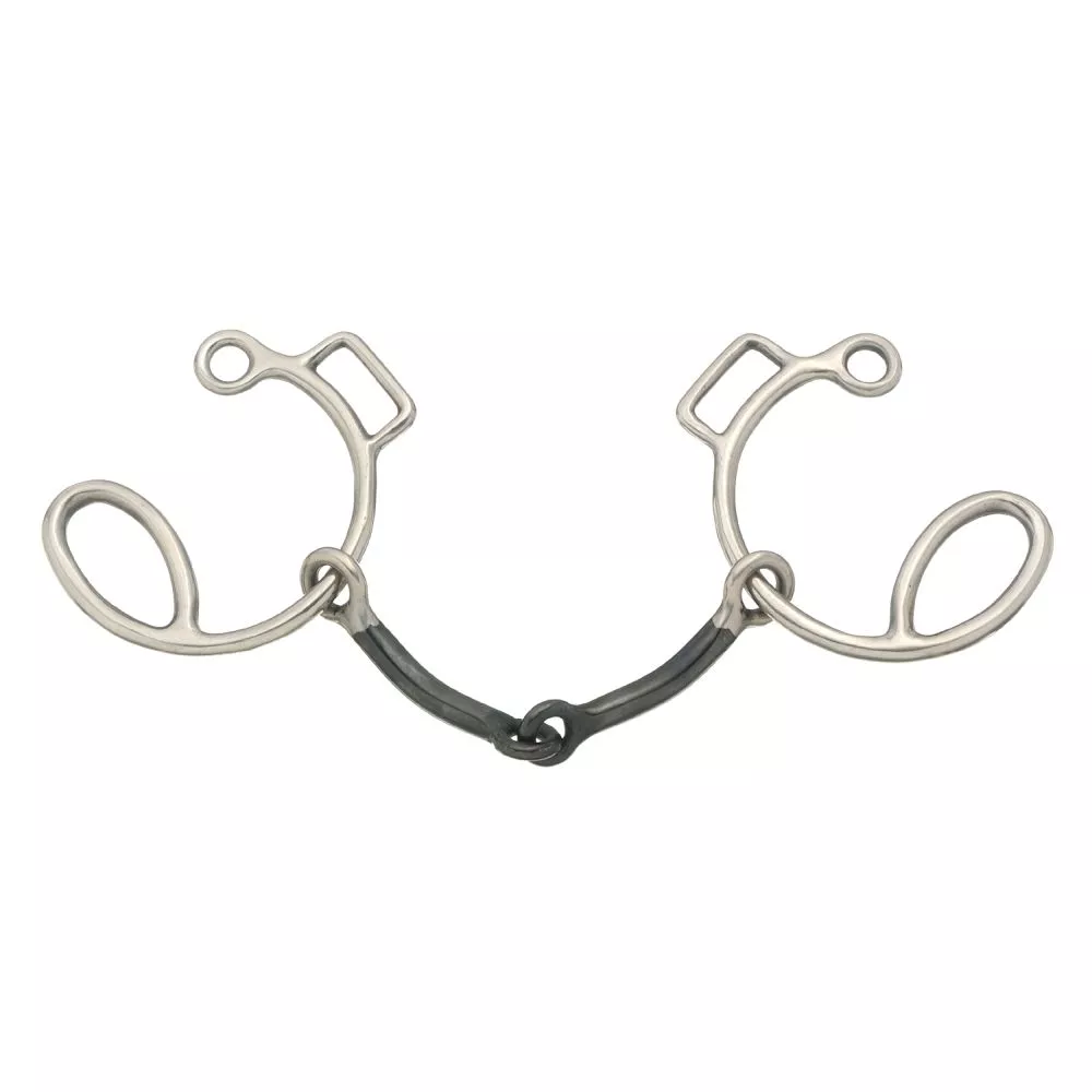 Tough1 Six Cheek Sweet Iron Snaffle - 5 1/2"