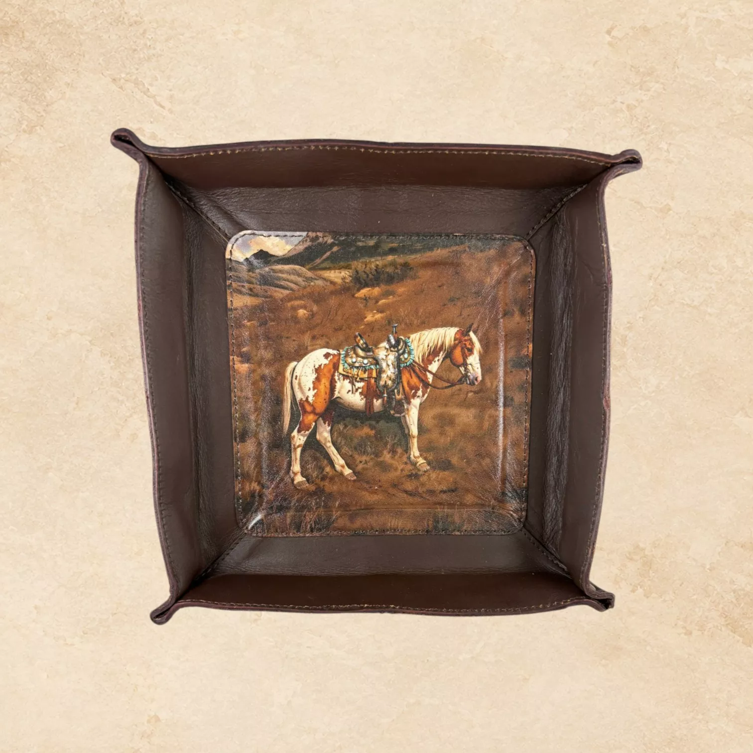 Tray Rustic Horse