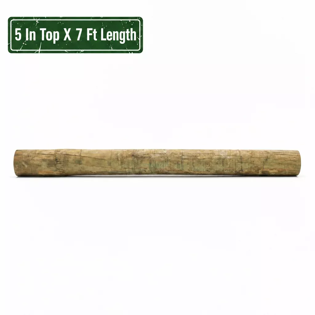 Treated Post 5"x7'
