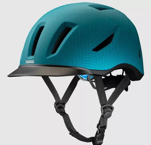 Troxel Terrain Helmet Teal Carbon 54030