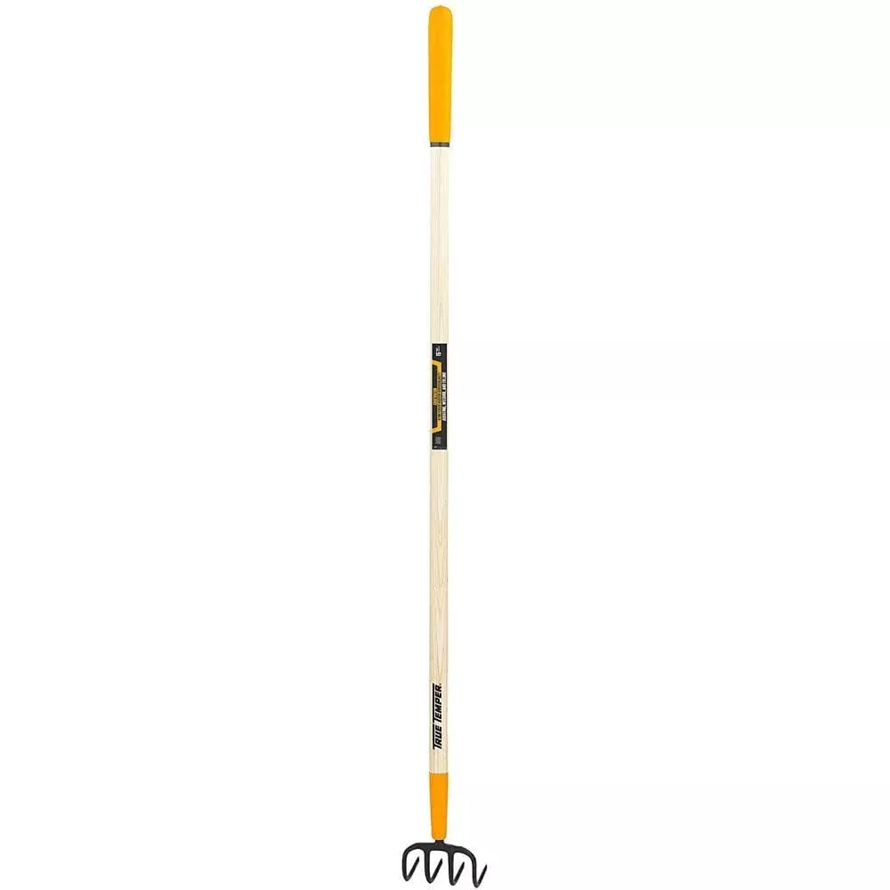 True Temper Heavy-Duty 4-Tine Cultivator