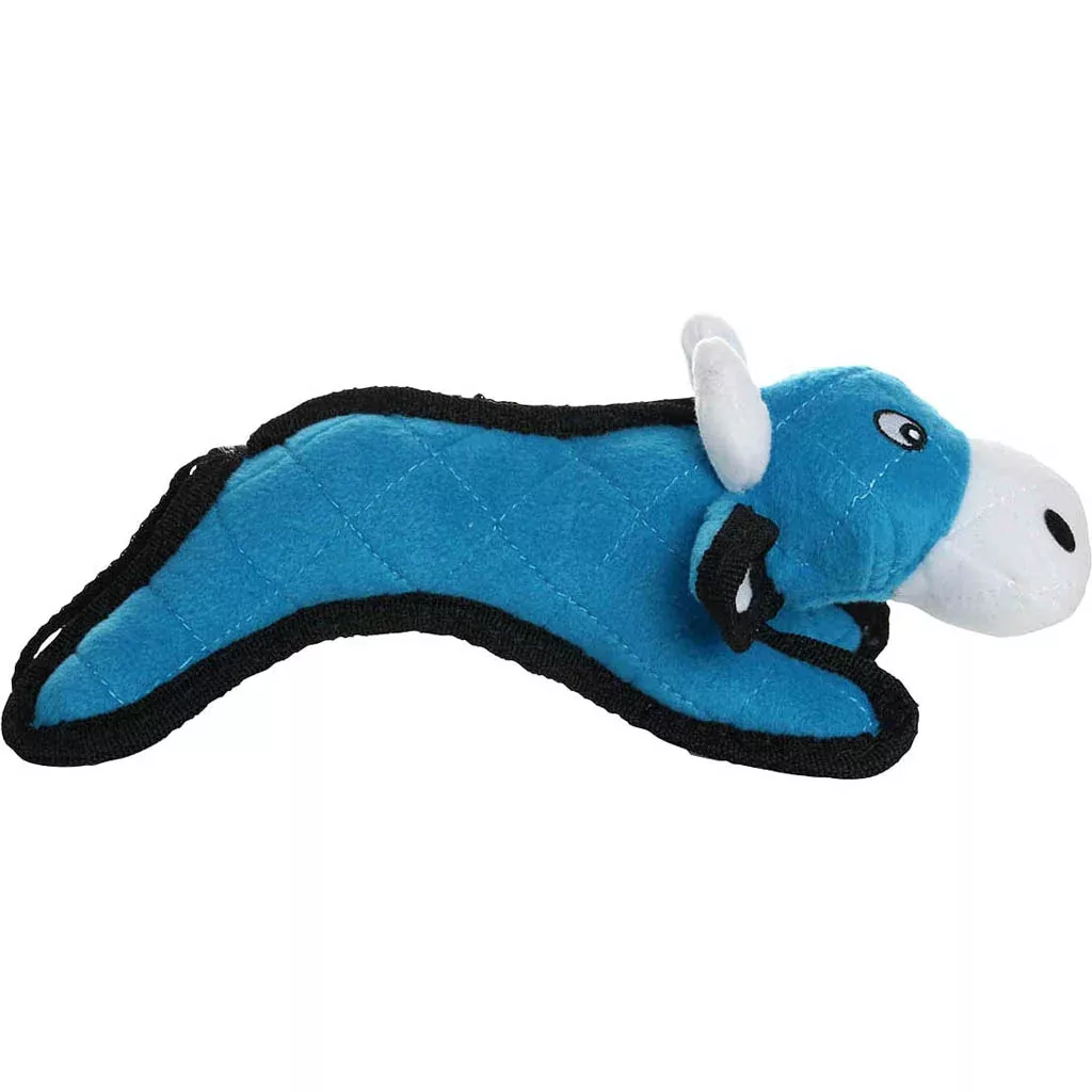 Tuffy Jr. Barnyard Cow Durable Soft Dog Toy