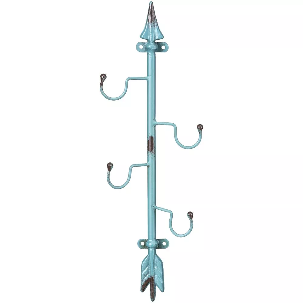 Turquoise Arrow Wall Hooks