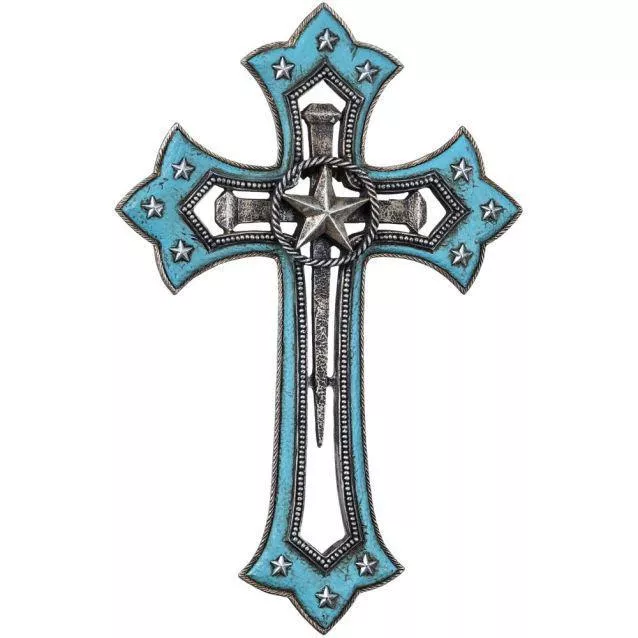Turquoise Star Cross Wall Décor 87-1462-0-0