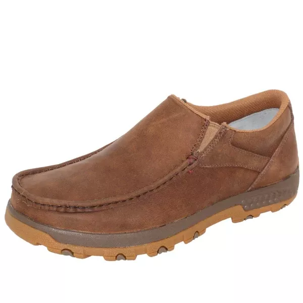 Twisted X Mens Slip-on Moc | Cellstretch | Brown