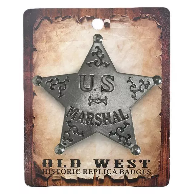 U.S. Marshal 5 Point Star Historic Replica Badge