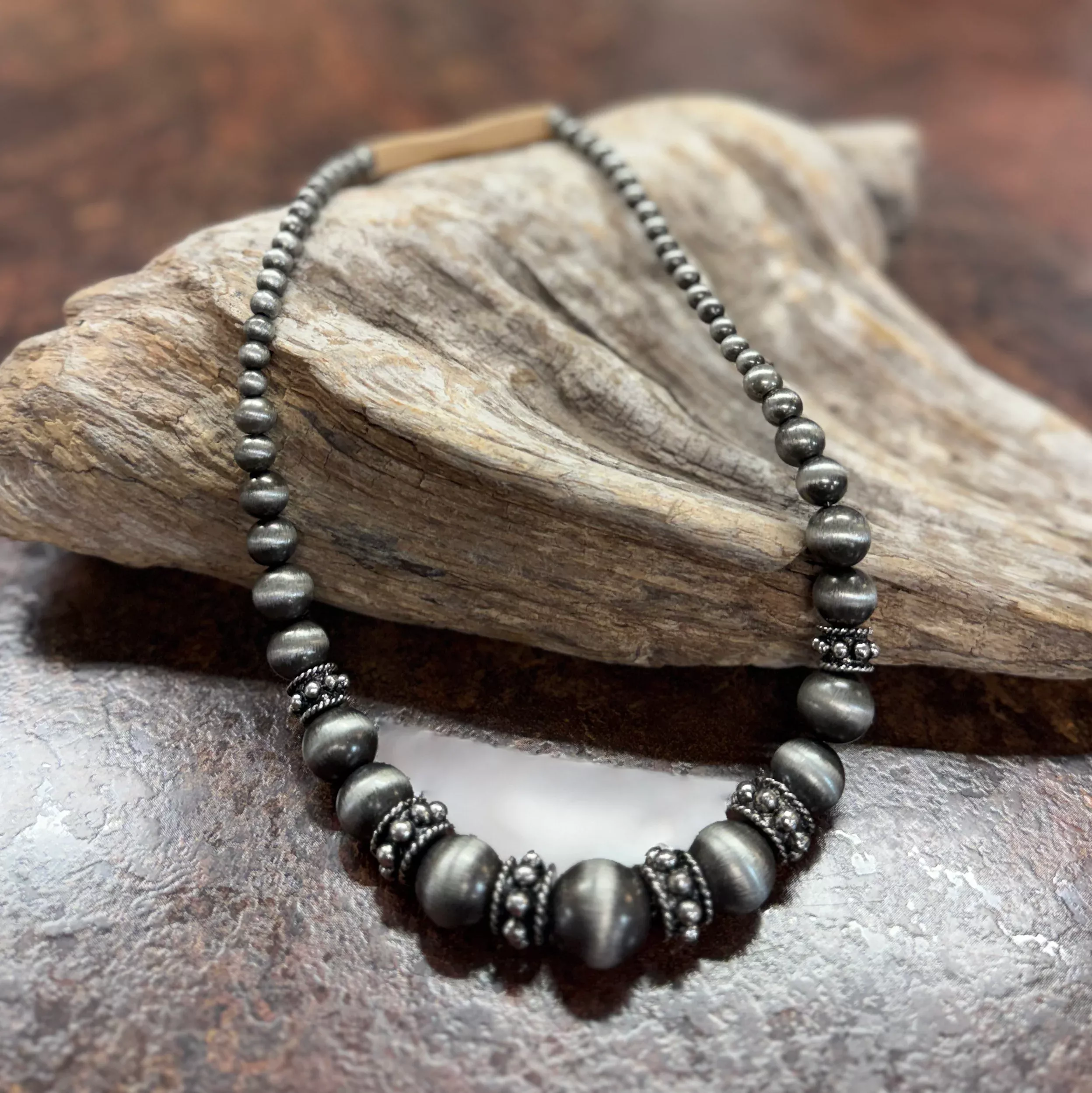 Various Sizes Navaho Pearl Necklace
