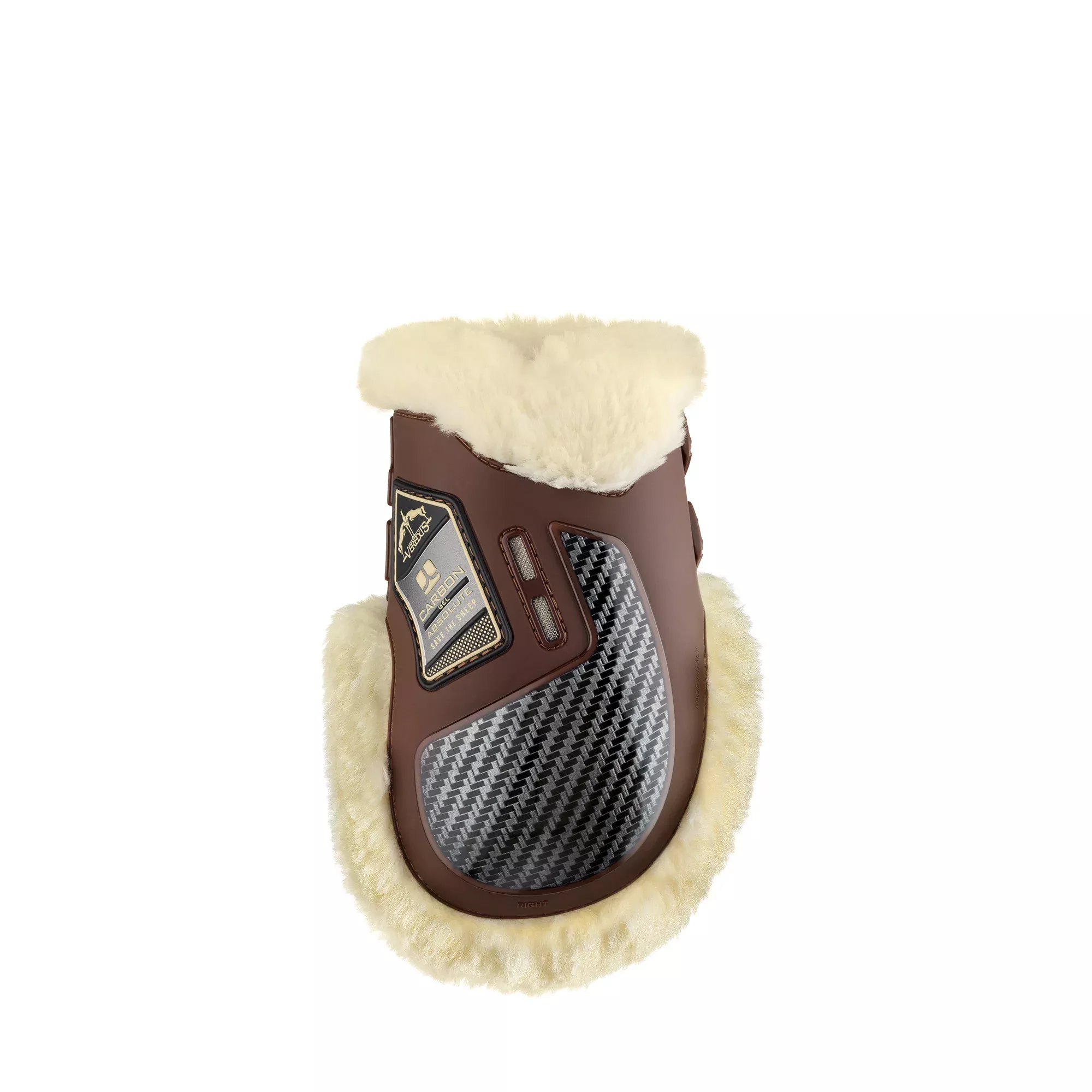 Veredus Carbon Gel Absolute Save the Sheep Rear Fetlock Boots - Brown