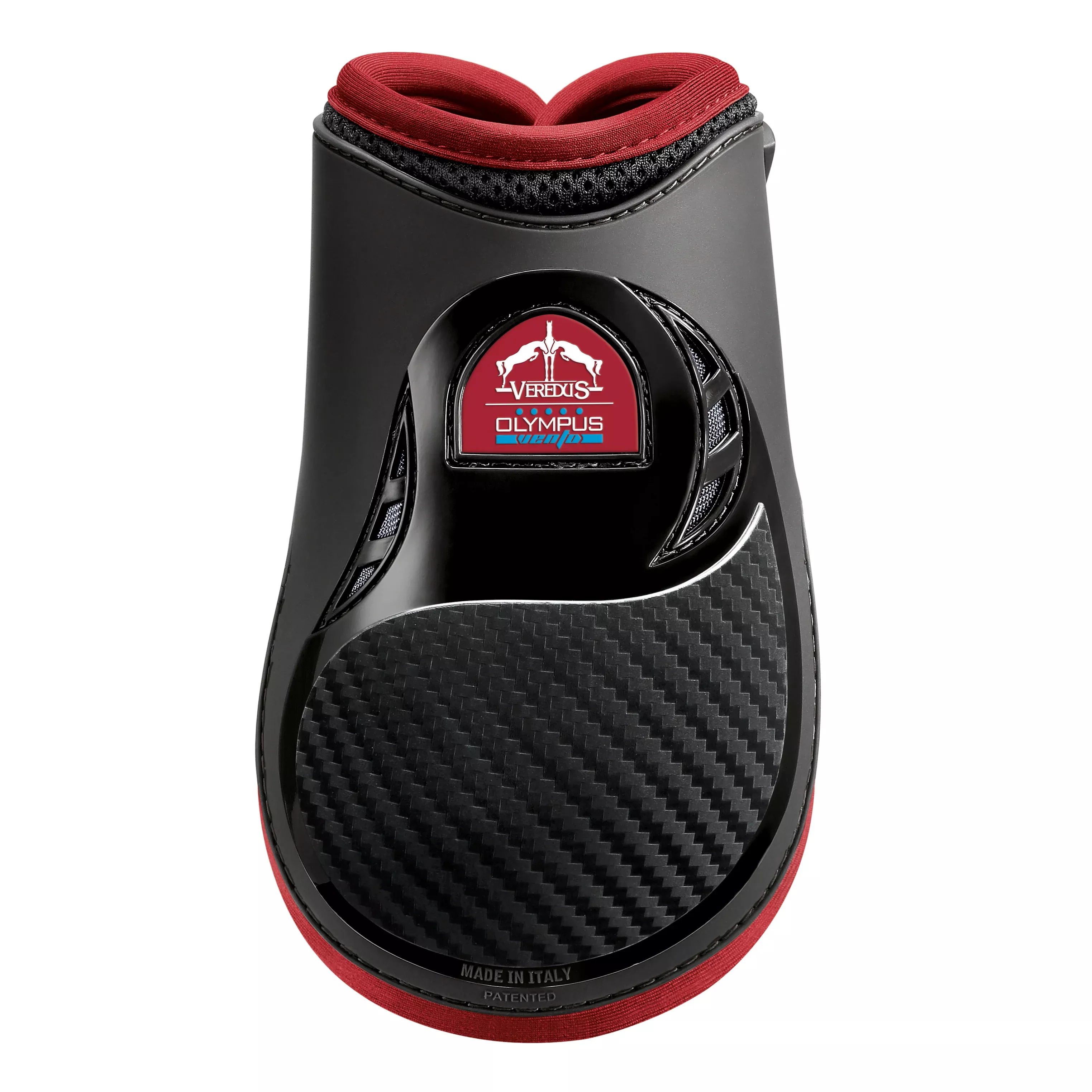 Veredus Olympus Vento Rear Fetlock Boots - Black/Bordeaux
