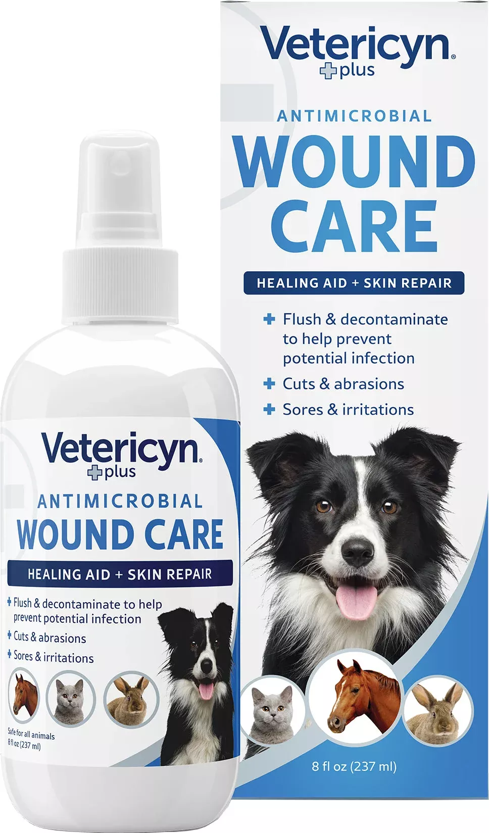 Vetericyn Plus Antimicrobial Wound & Skin Care 8 OZ