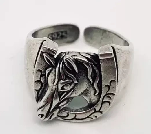 Vintage Horseshoe Horse Head Ring