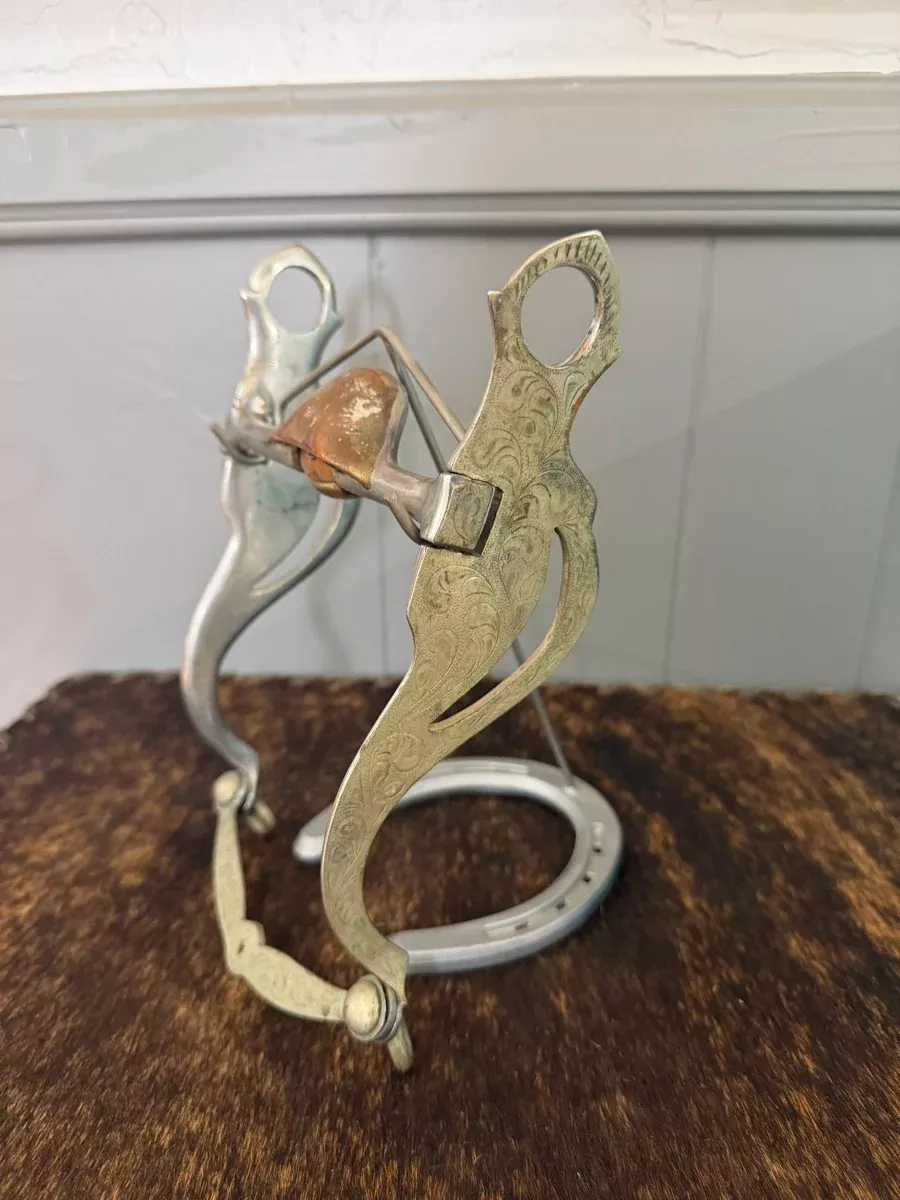 Vintage Silver Bit with Copper Hooded Mouth with Copper RollerB1336