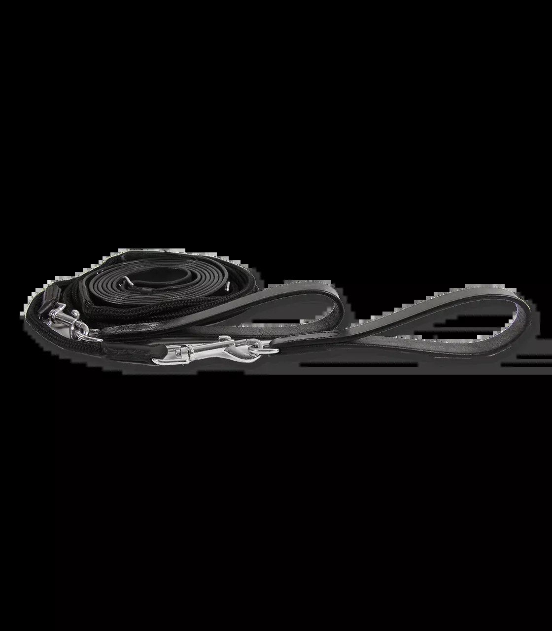 Waldhausen Leather/Nylon Draw Reins Black