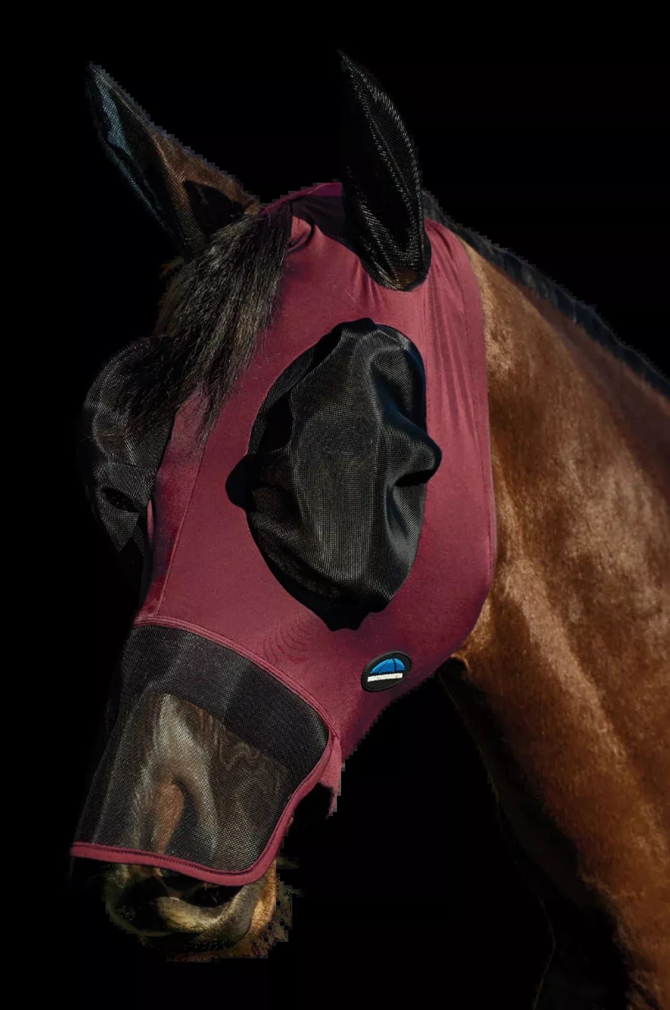 WB ComfiTec Luxe Stretch Fly Mask w/ Ears & Nose