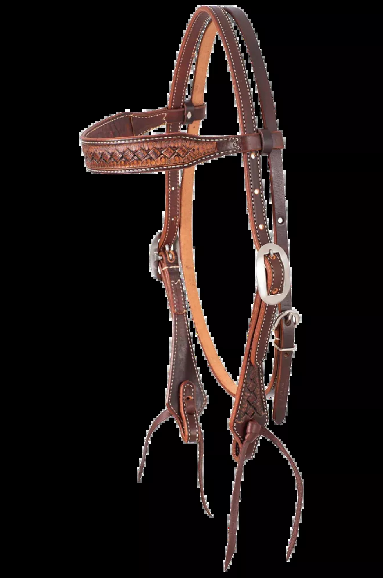 Weave Stamped Browband Headstall