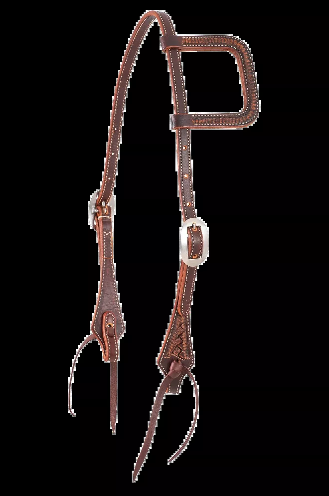 Weave Stamped Slip Ear Headstall