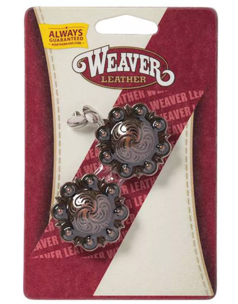 Weaver 1-1 /2” Antique Copper Berry Concho with Post