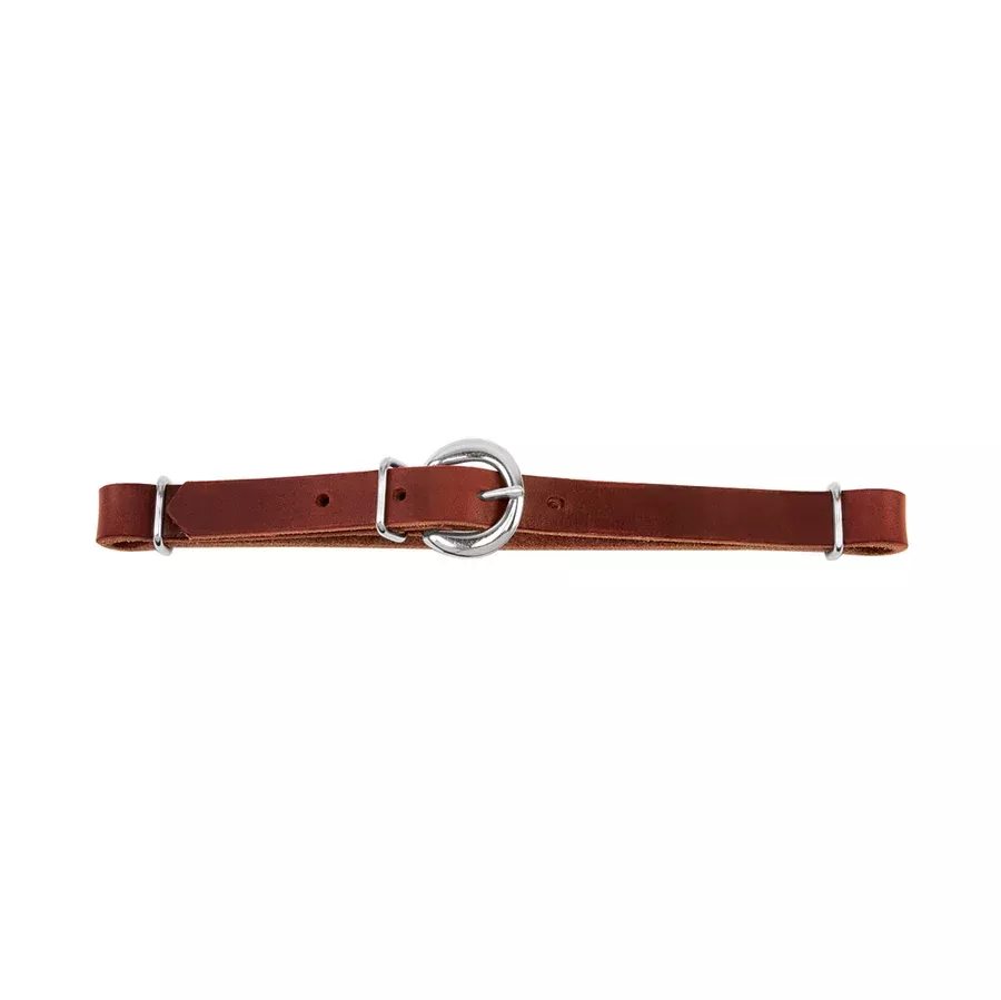 Weaver Burgundy Latigo Leather Curb Strap - 5/8"