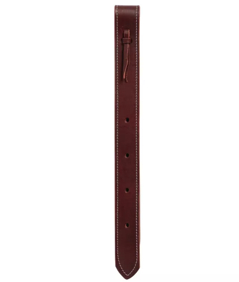 Weaver Doubled and Stitched Burgundy Latigo Off Billets
