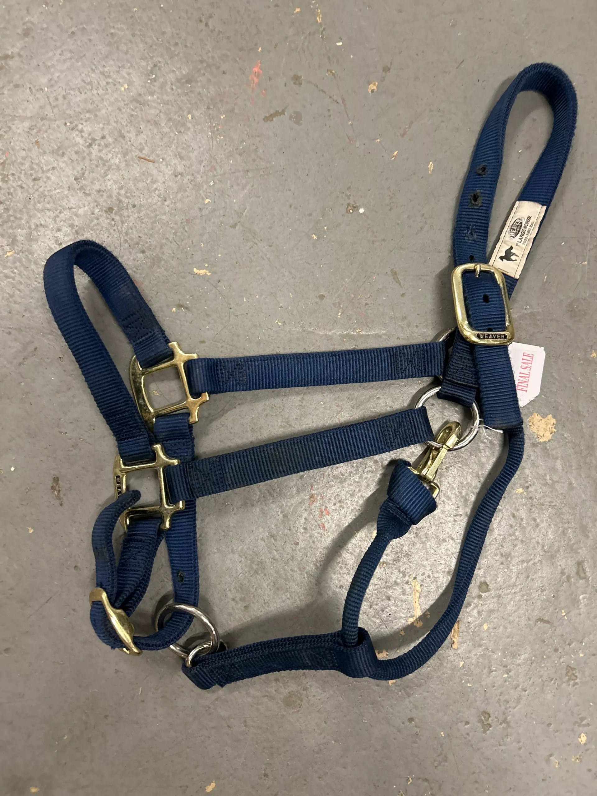 Weaver Navy Halter Large Horse