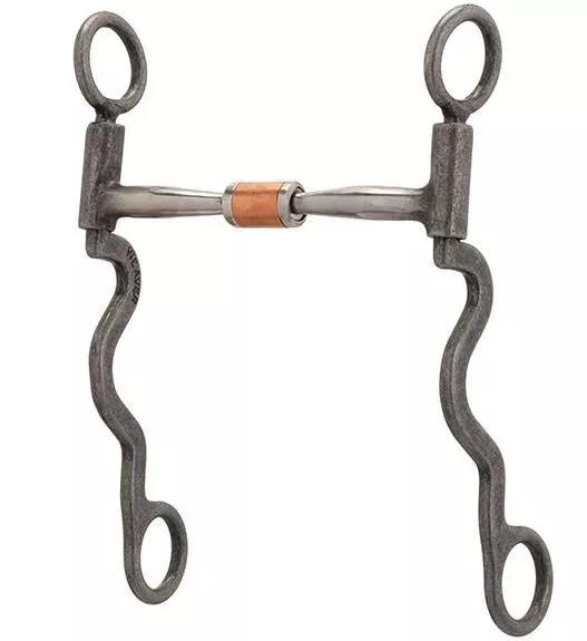 Weaver Pro Series Long 8-1/4" Cheek Horse Bit - Buffed Black