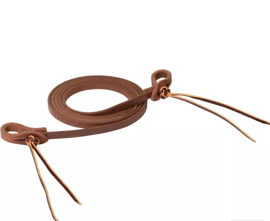 Weaver ProTack Heavy Harness Leather Pineapple Knot Roper Rein