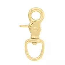 Weaver Round Solid Brass Scissor Snap