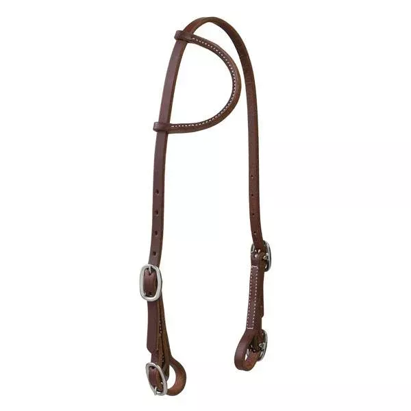 Weaver Working Tack Single-Ply Headstall with Buckle Ends