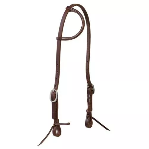 Weaver Working Tack Sliding Ear Headstall, 5/8", Stainless