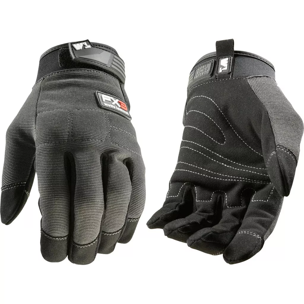 Wells Lamont Men's FX3 Adjustable Work Glove, Medium