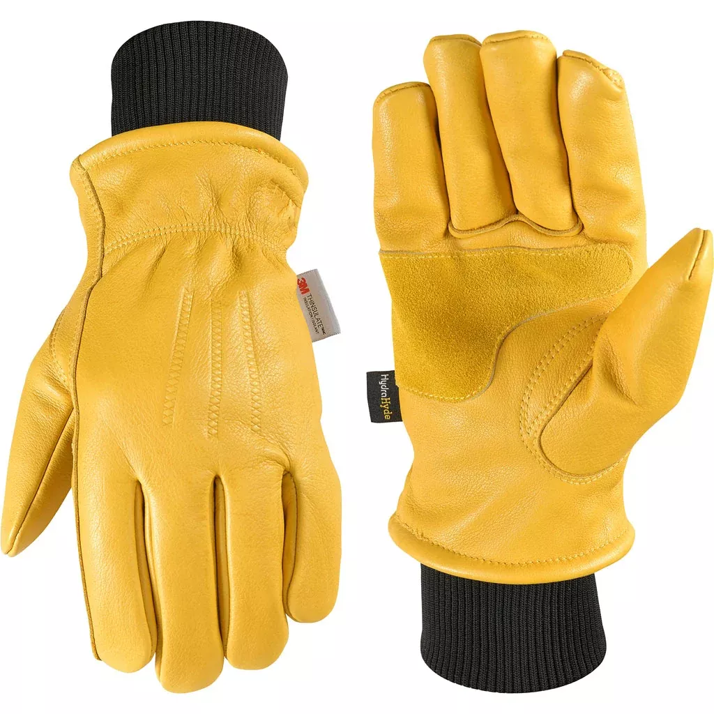 Wells Lamont Men's HydraHyde Leather Gloves, Medium