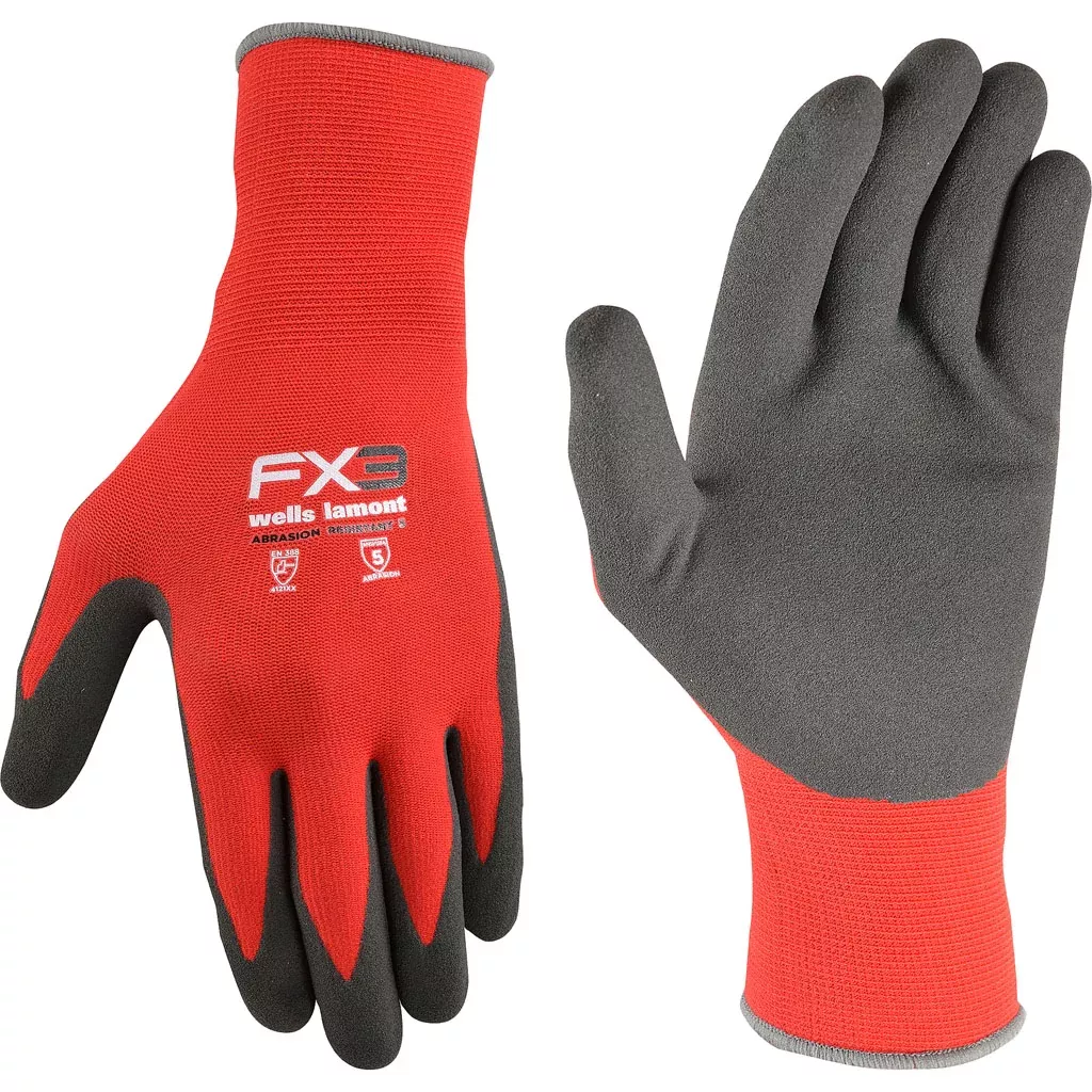 Wells Lamont Men's Micro-Foam Coated Grip Glove, Large