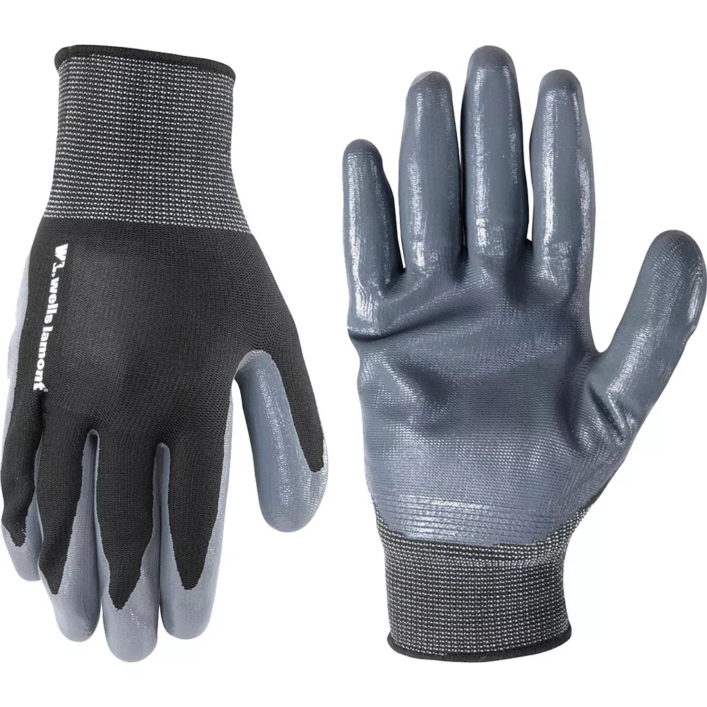 Wells Lamont Men's Nitrile Coated Glove, XL