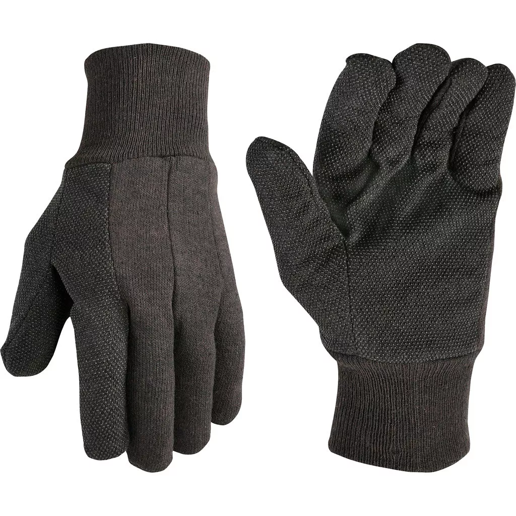 Wells Lamont Men's Rubber Grip Jersey Basic Work Glove, Large