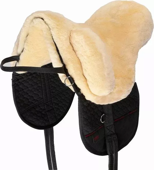 Werner Christ Premium Plus Sheepskin Bareback Pad High Wither Model Natural/Black/Natural