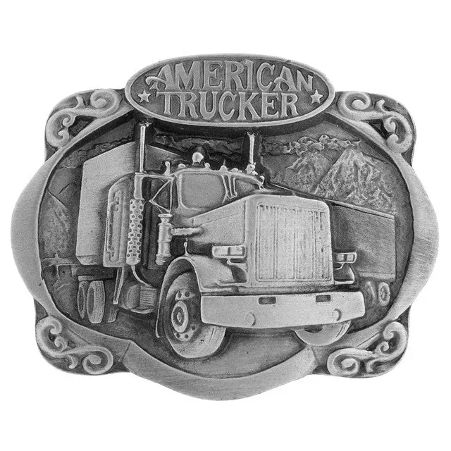 Western Express American Trucker Belt Buckle